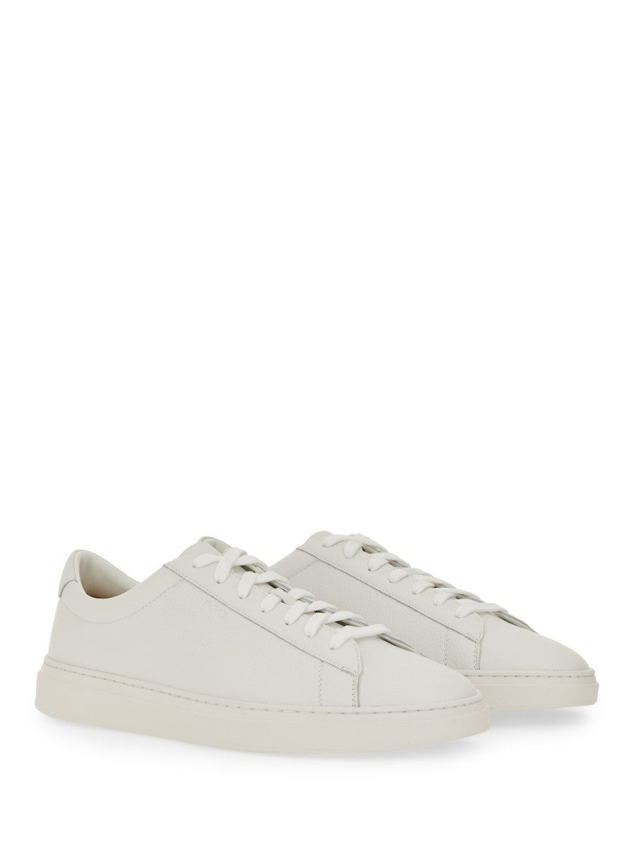 Boss GRAINED LEATHER SNEAKER