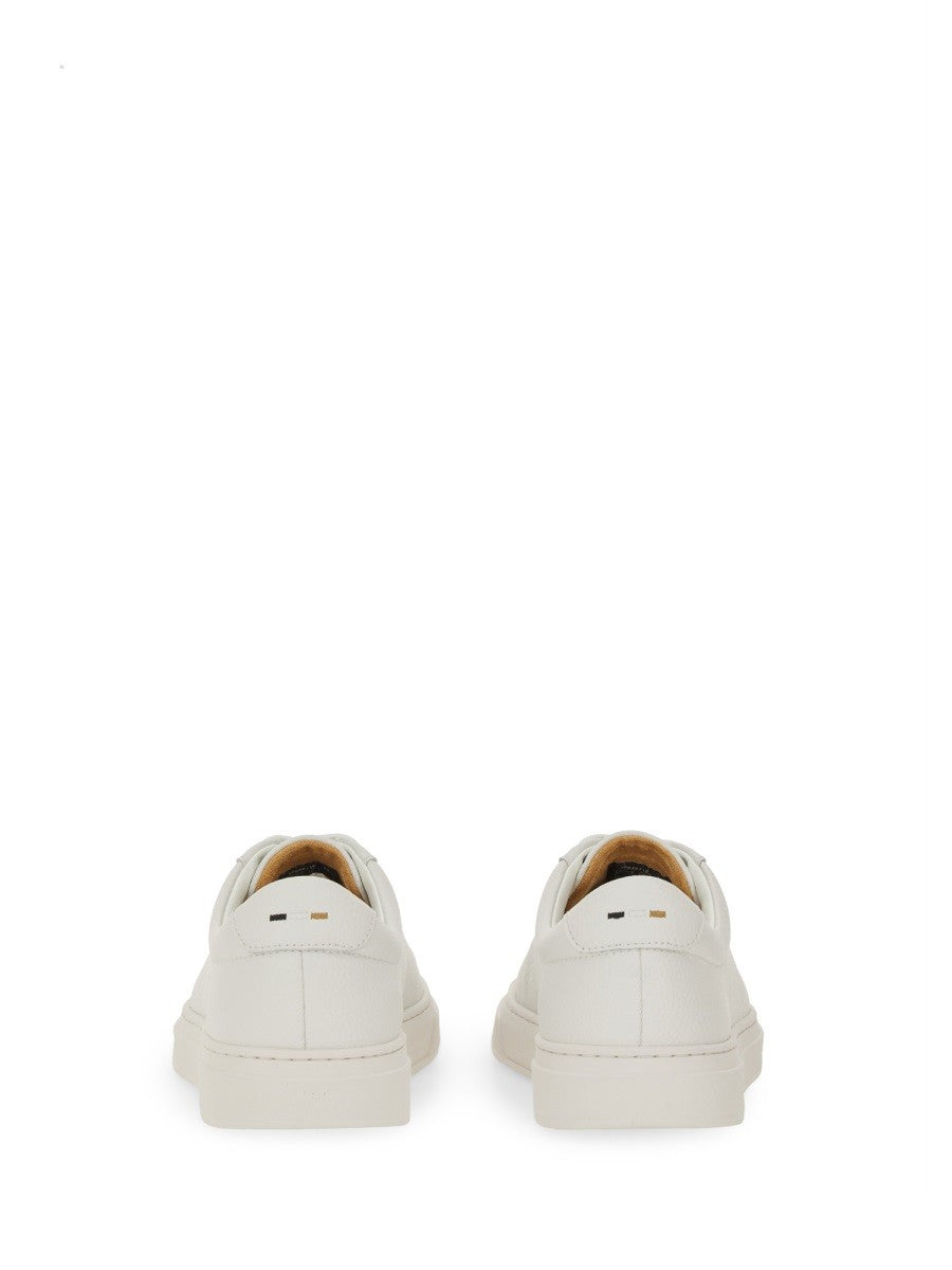 Boss GRAINED LEATHER SNEAKER