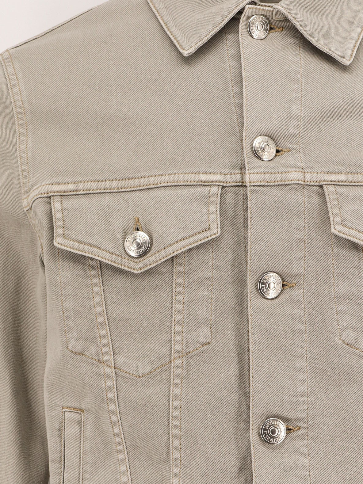 Brunello Cucinelli Graue Jeansjacke