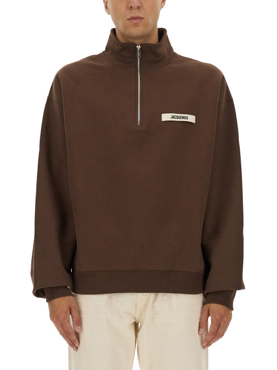 Jacquemus GROSGRAIN SWEATSHIRT MIT ROLLKRAGEN