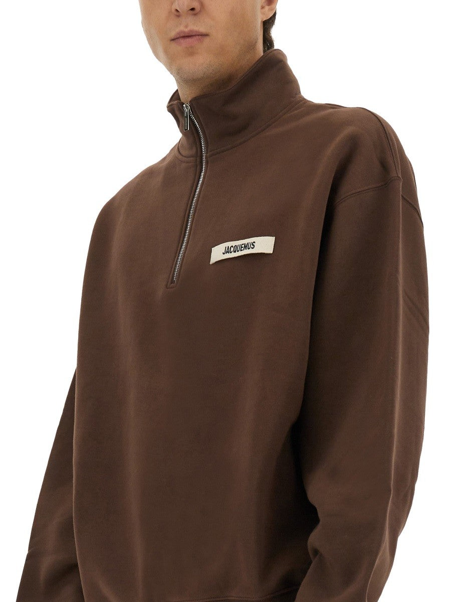 Jacquemus GROSGRAIN SWEATSHIRT MIT ROLLKRAGEN