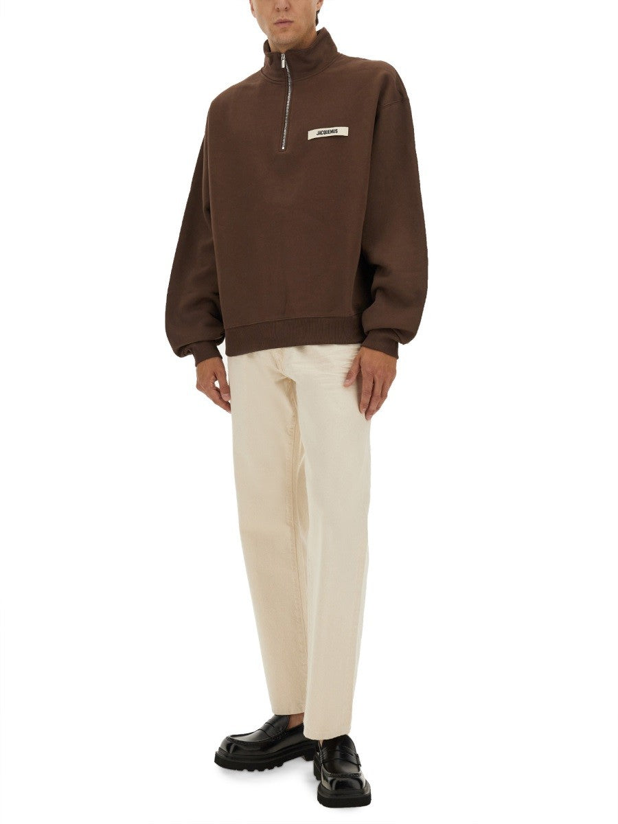 Jacquemus GROSGRAIN SWEATSHIRT MIT ROLLKRAGEN