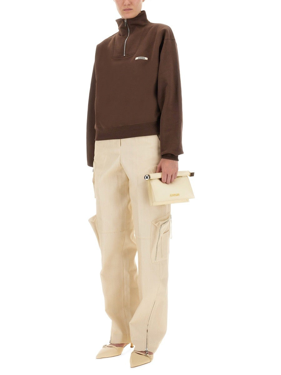 Jacquemus GROSGRAIN SWEATSHIRT MIT ROLLKRAGEN