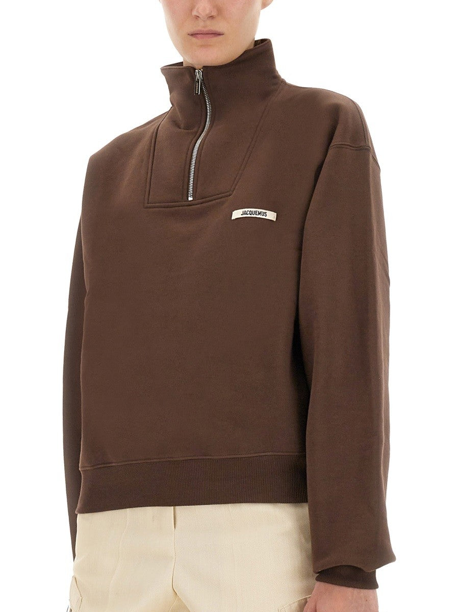 Jacquemus GROSGRAIN SWEATSHIRT MIT ROLLKRAGEN