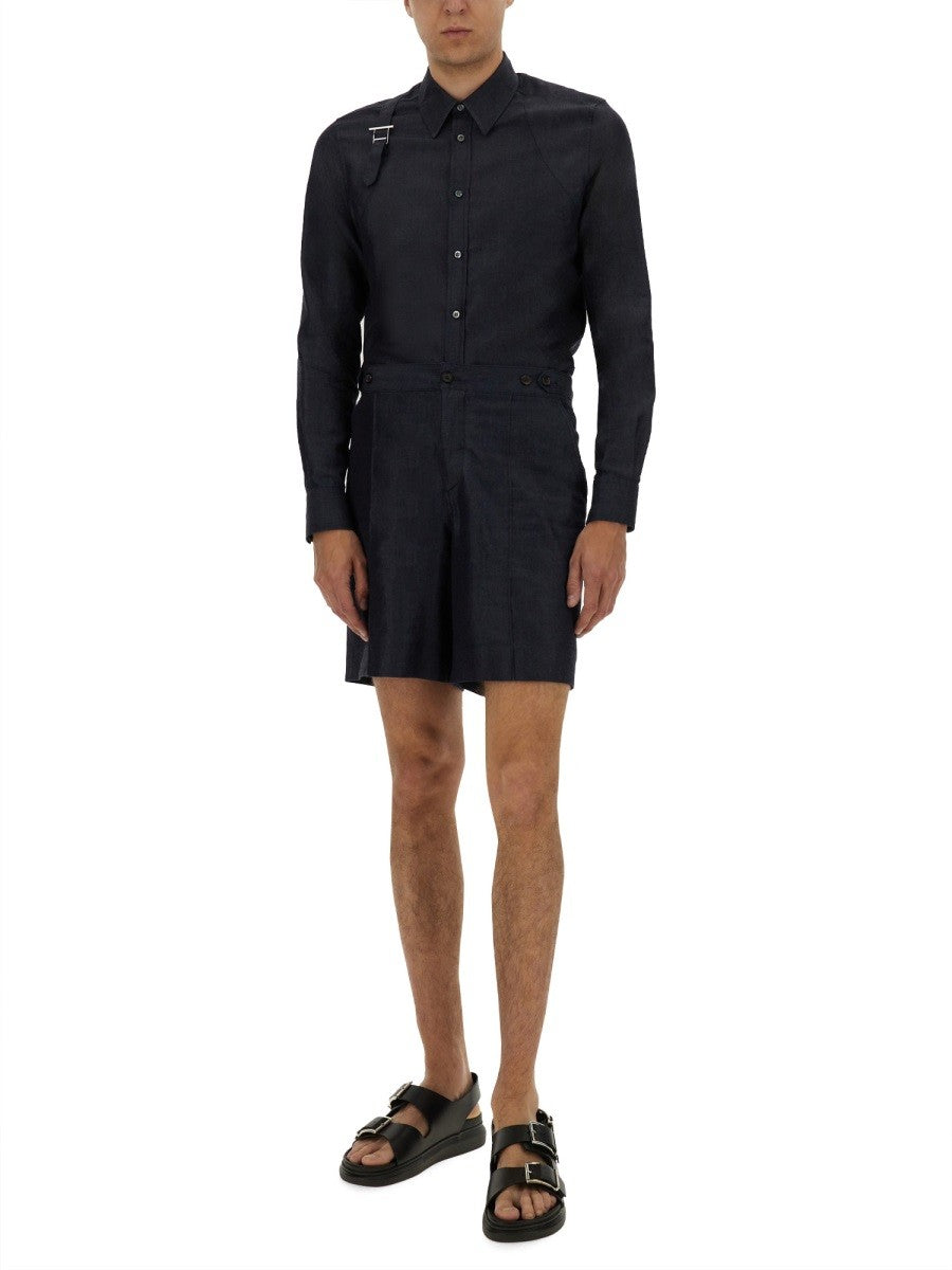 Alexander Mcqueen CAMISA ARNÉS CON HEBILLA EN T