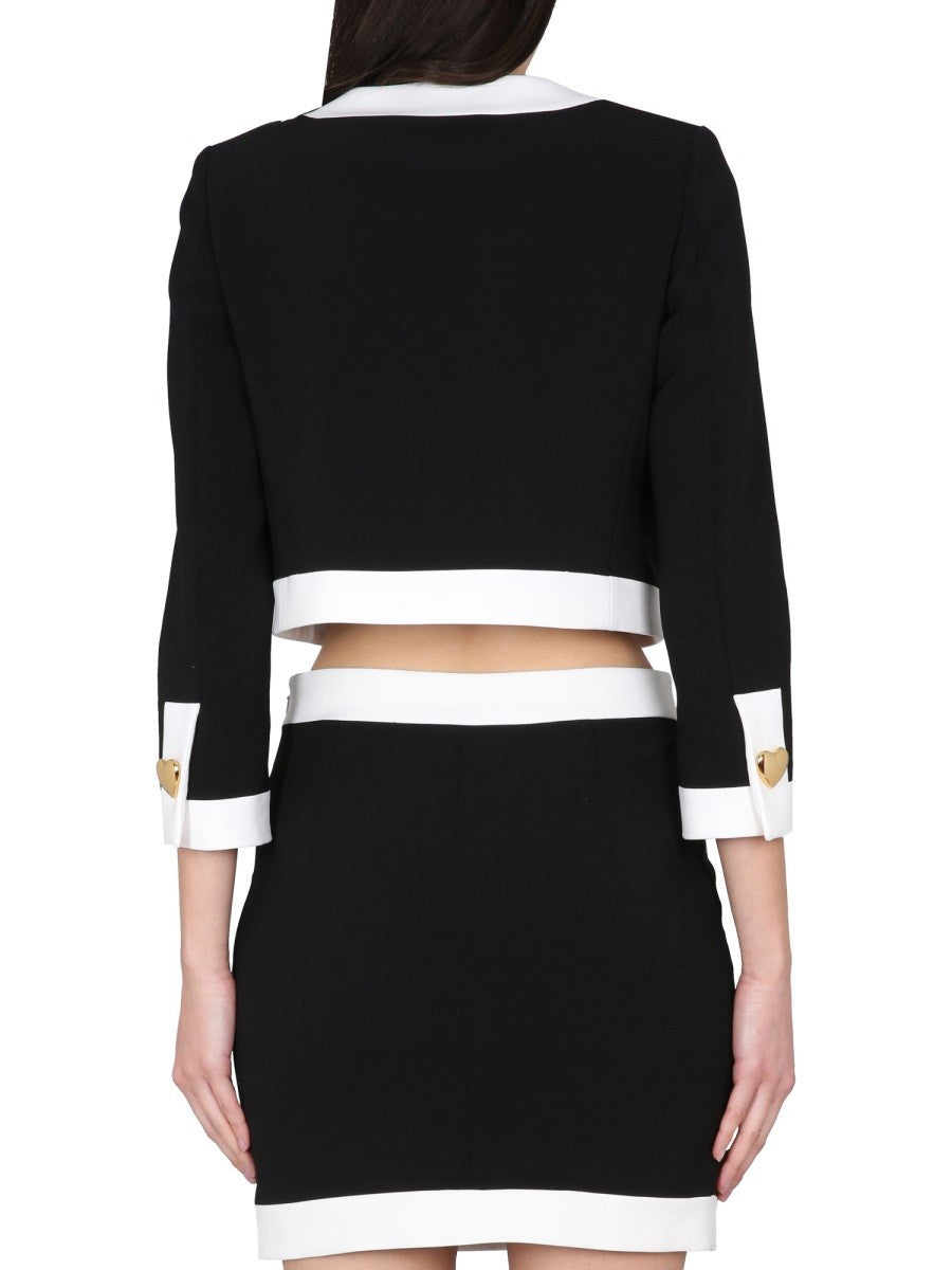 Moschino HEART BUTTONS VESTE CRÊPE