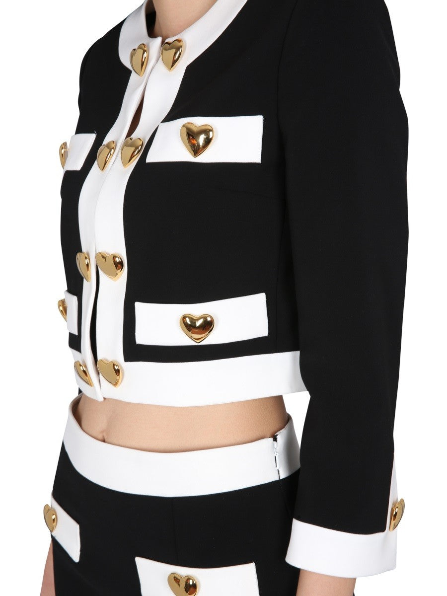 Moschino HEART BUTTONS VESTE CRÊPE