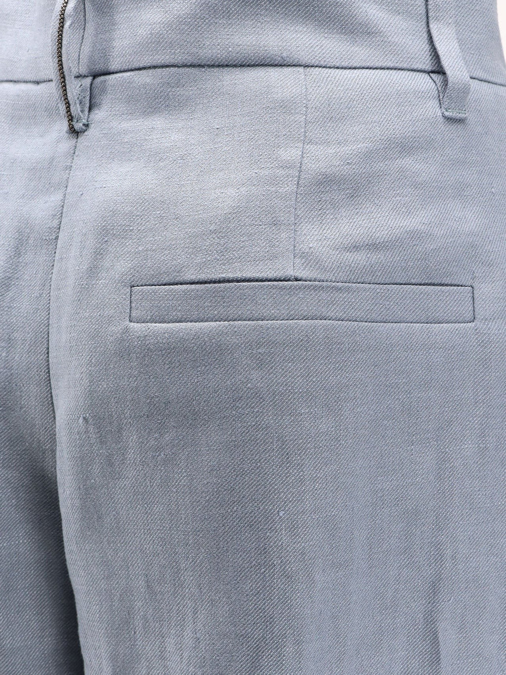 Brunello Cucinelli Pantalon en chanvre et lin