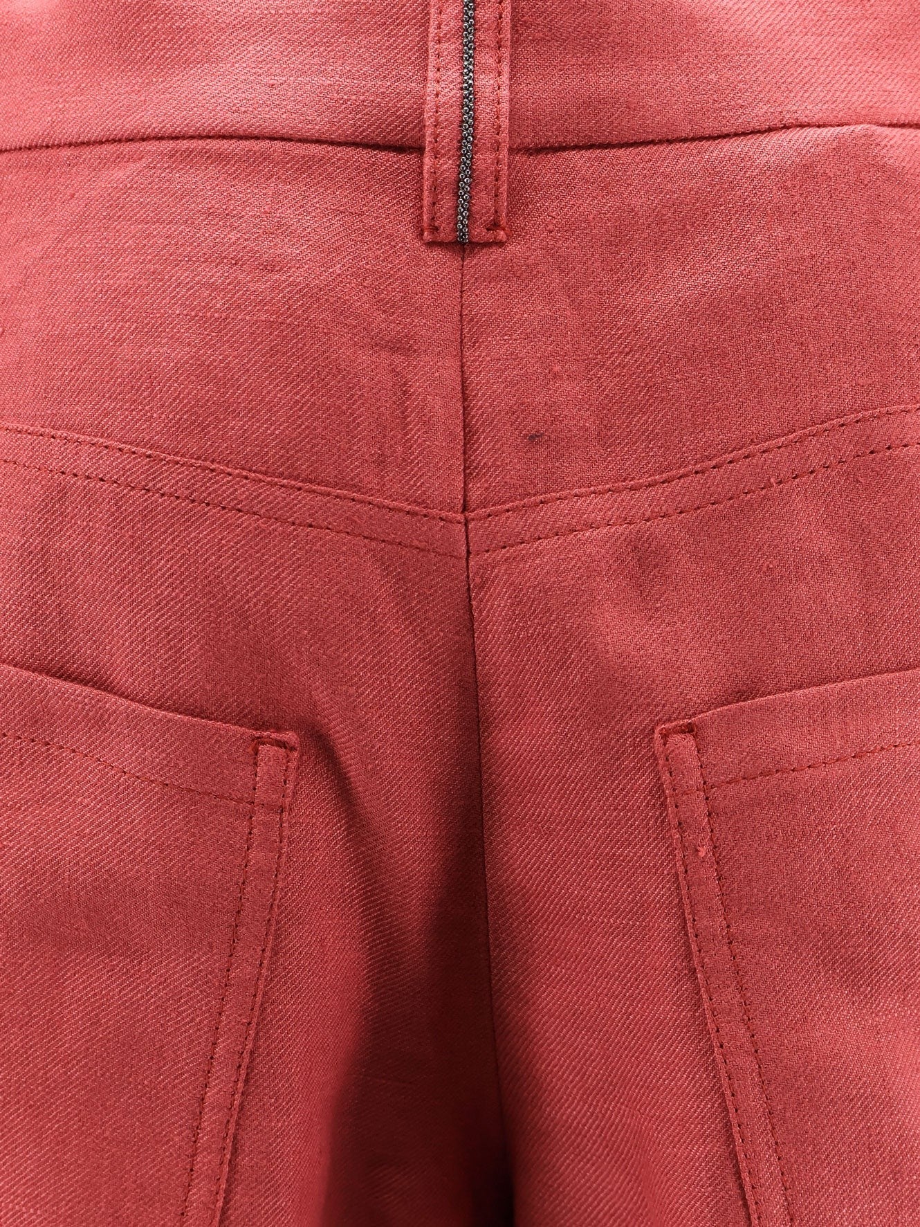 Brunello Cucinelli Hose aus Hanf und Leinen mit Monili-Detail