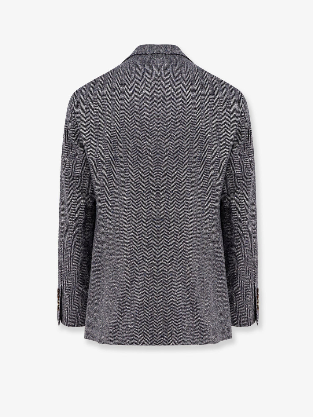 Brunello Cucinelli Herringbone wool and cashmere blazer