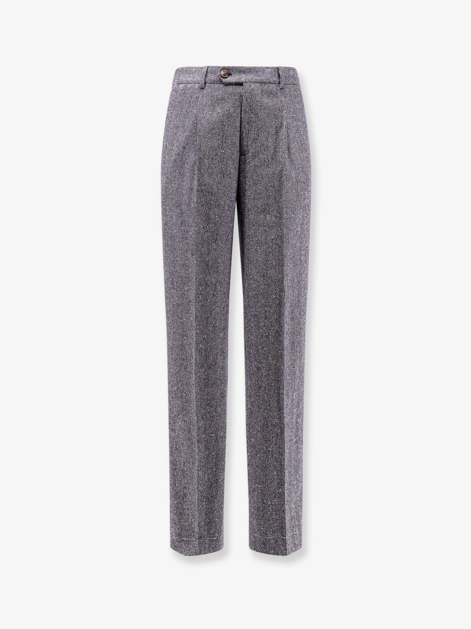Brunello Cucinelli Herringbone wool and cashmere trousers