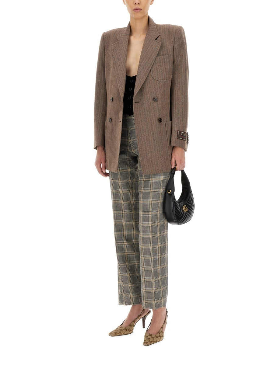 Gucci VESTE EN LAINE CHEVRON