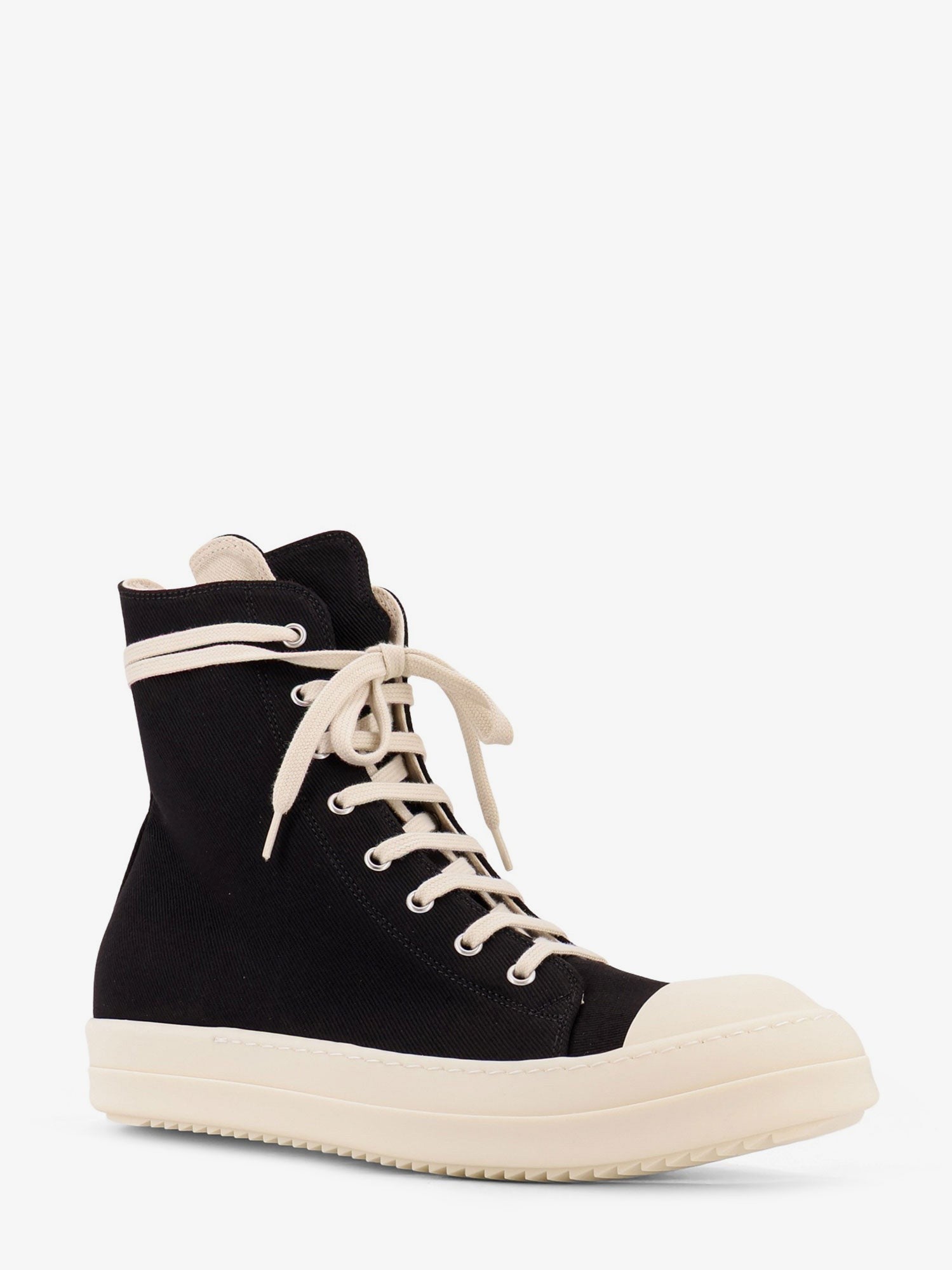 Drkshdw High Top canvas and rubber sneakers