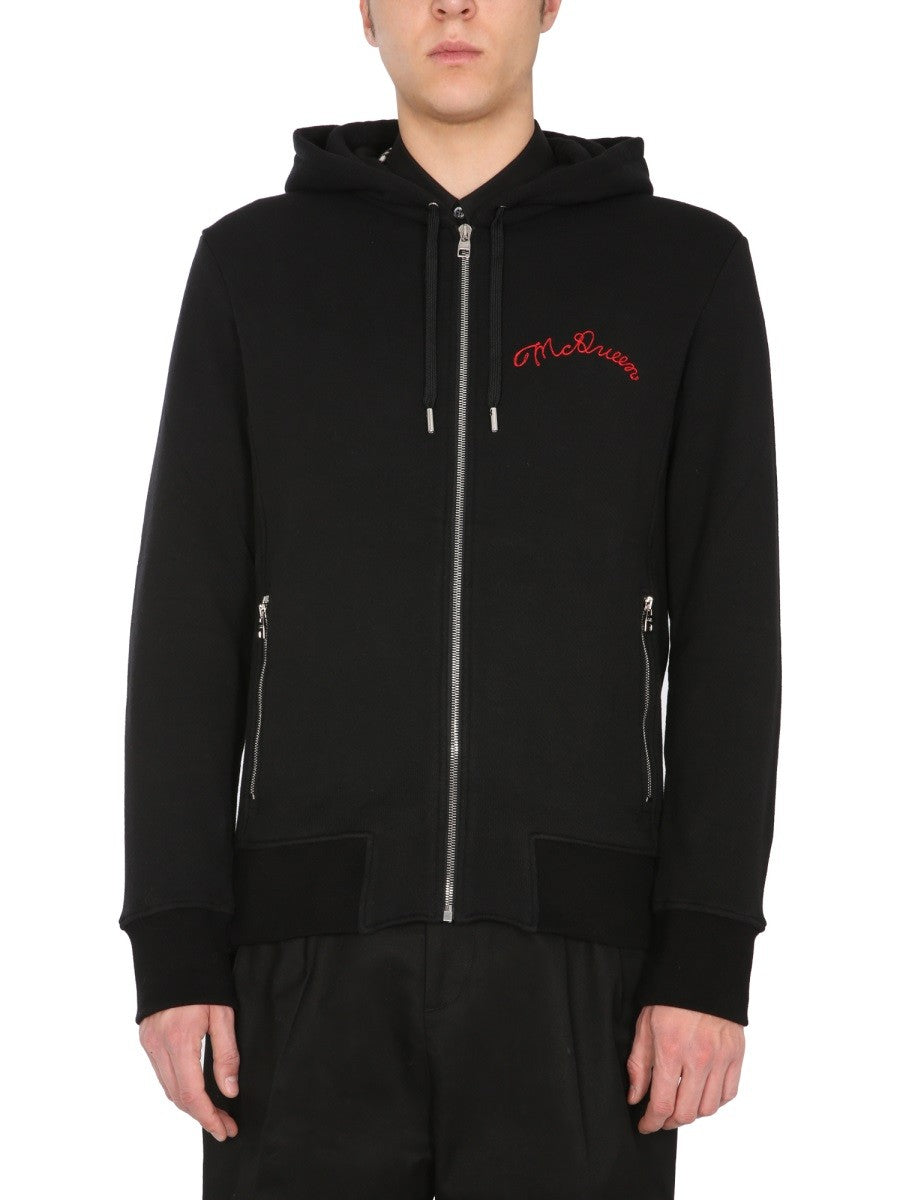 Alexander Mcqueen KAPUZENPULLOVER MIT REISSVERSCHLUSS