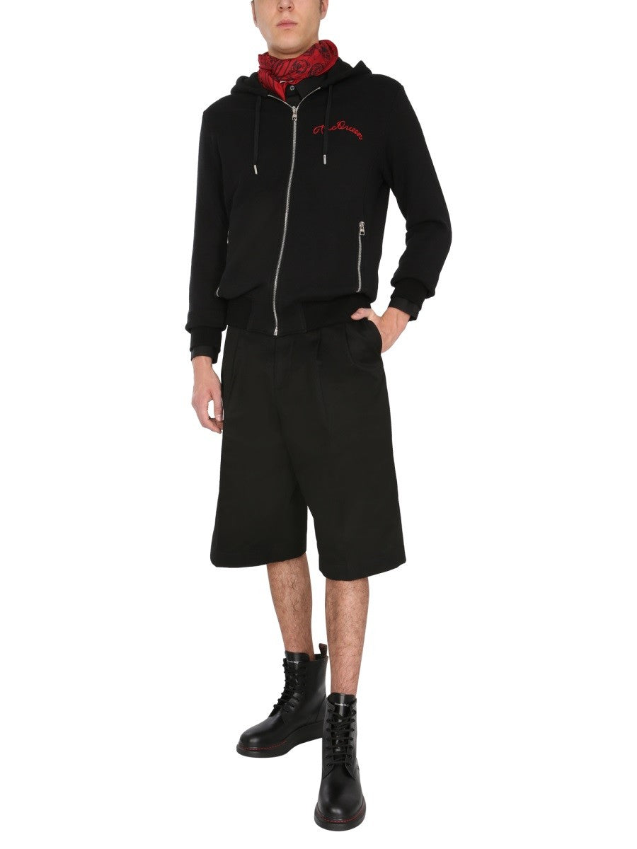 Alexander Mcqueen KAPUZENPULLOVER MIT REISSVERSCHLUSS