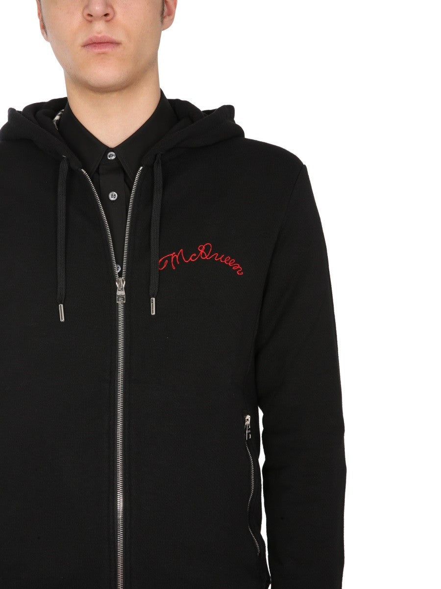 Alexander Mcqueen KAPUZENPULLOVER MIT REISSVERSCHLUSS
