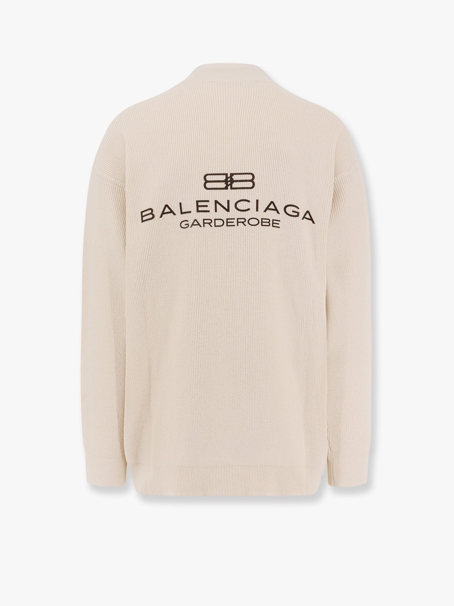 Balenciaga Intertwined cardigan with bb garderobe motif