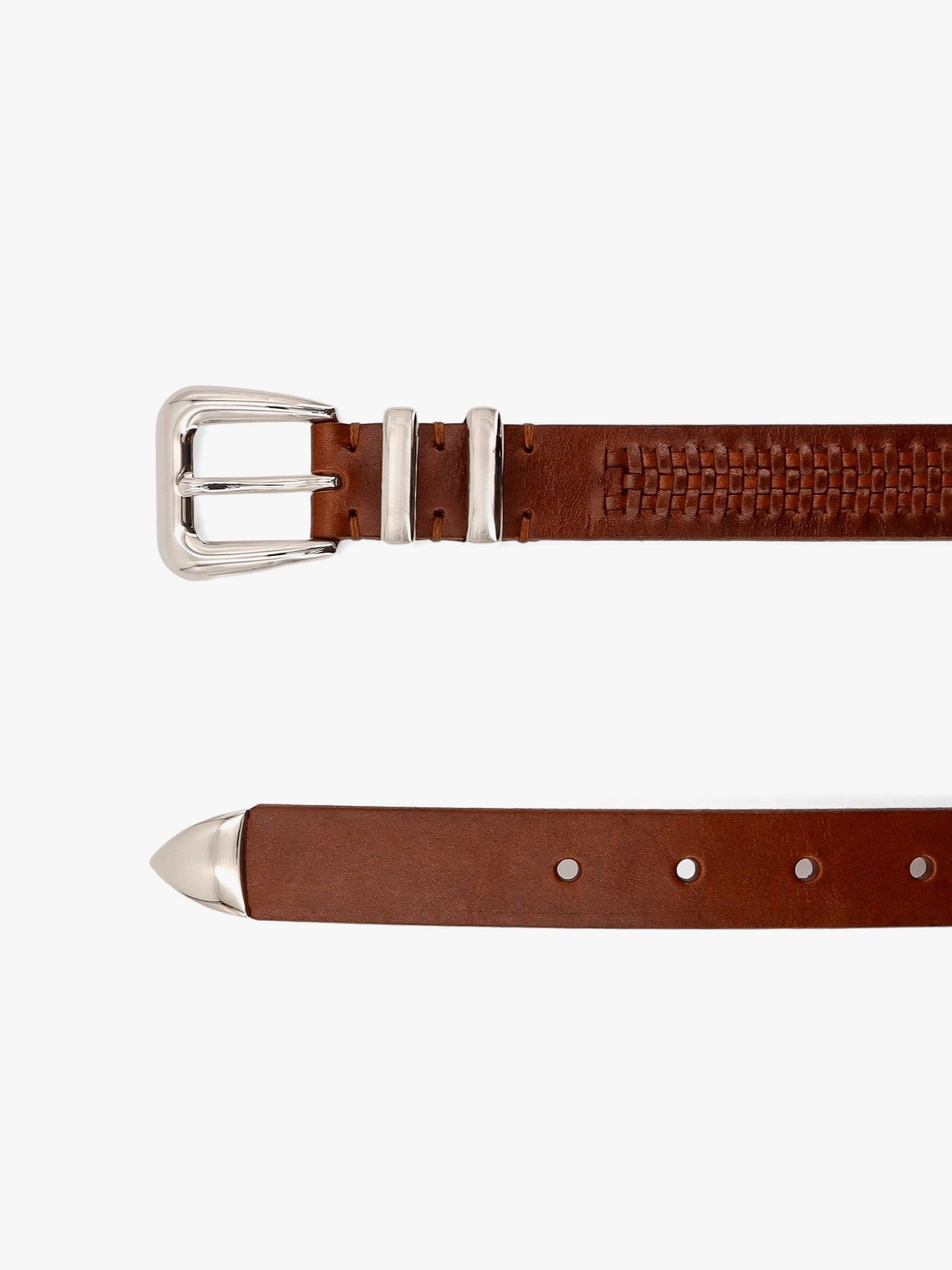 Brunello Cucinelli Interwined leather belt