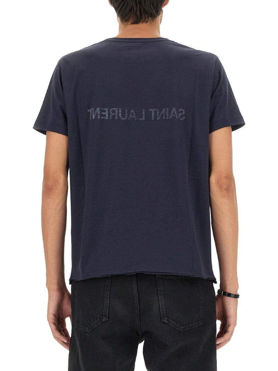 Saint Laurent TRIČKO S OBRÁCENÝM LOGEM