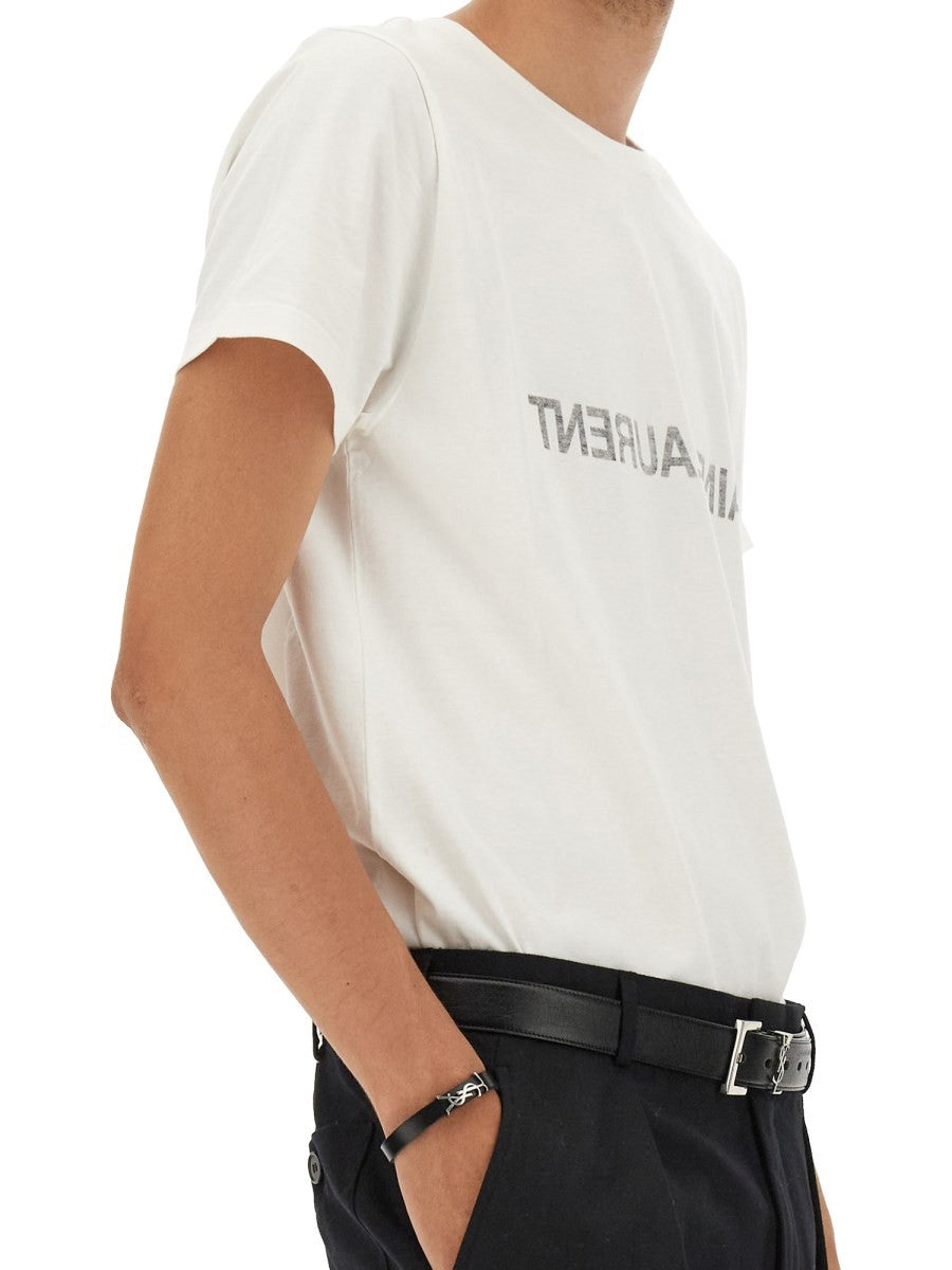 Saint Laurent INVERTED LOGO T-SHIRT