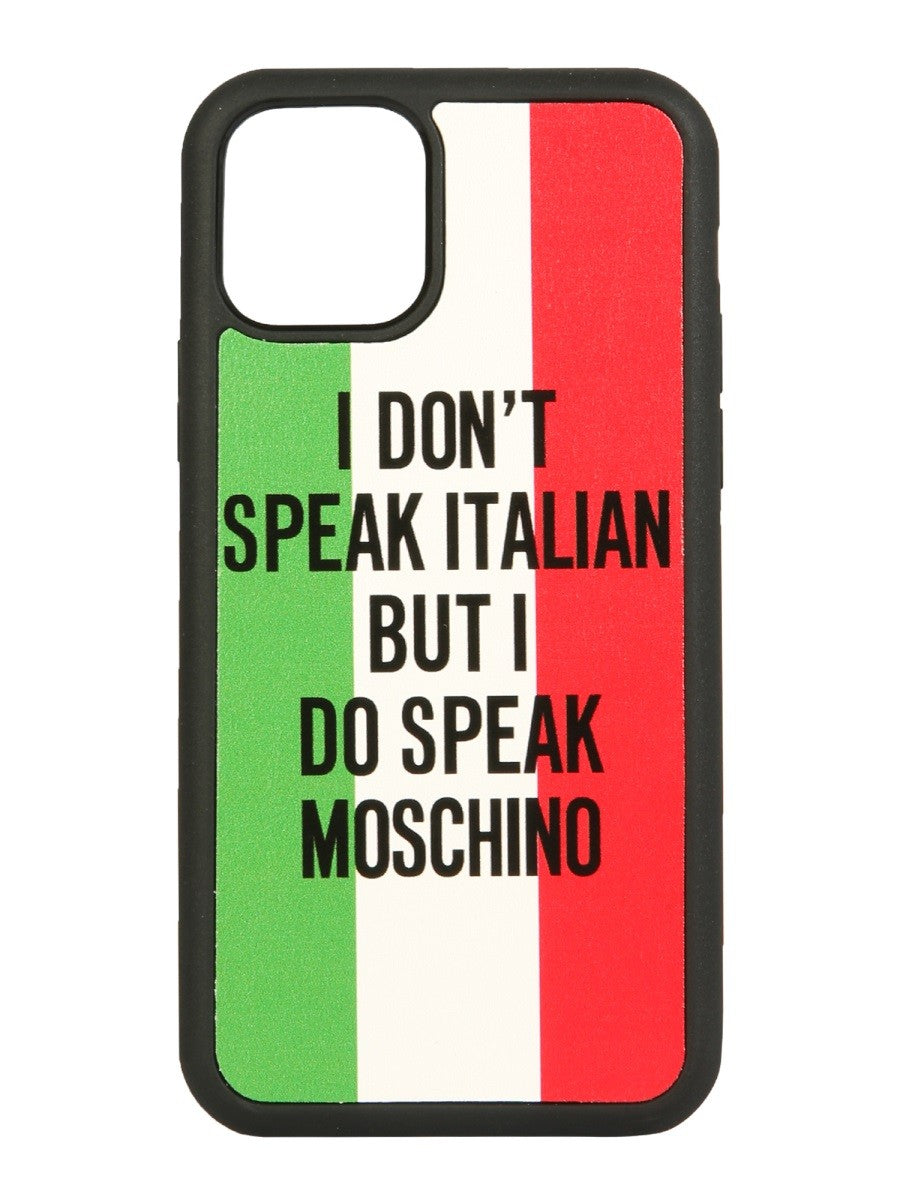 Moschino ETUI NA IPHONE 11 PRO Z WŁOSKIM HASŁEM