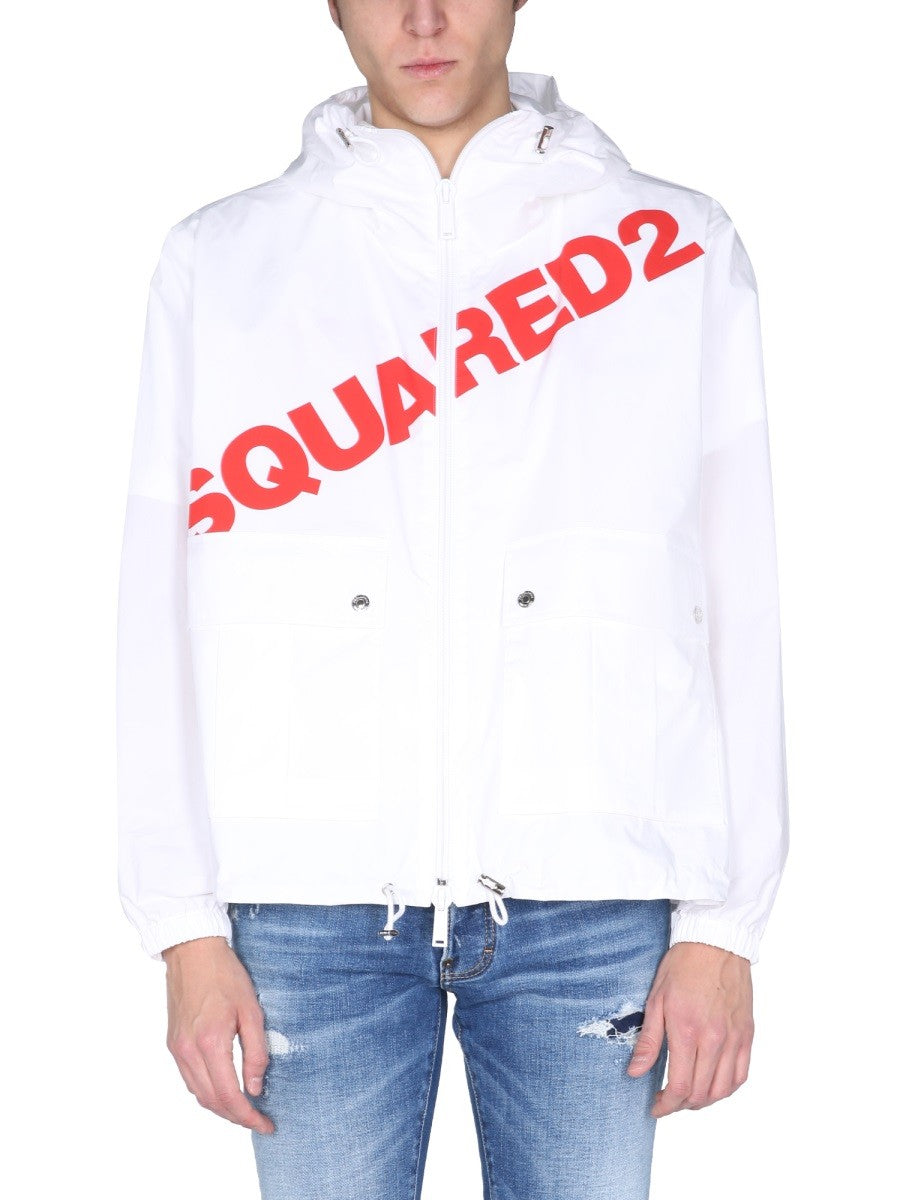 Dsquared2 JACKET WITH LOGO PRINT