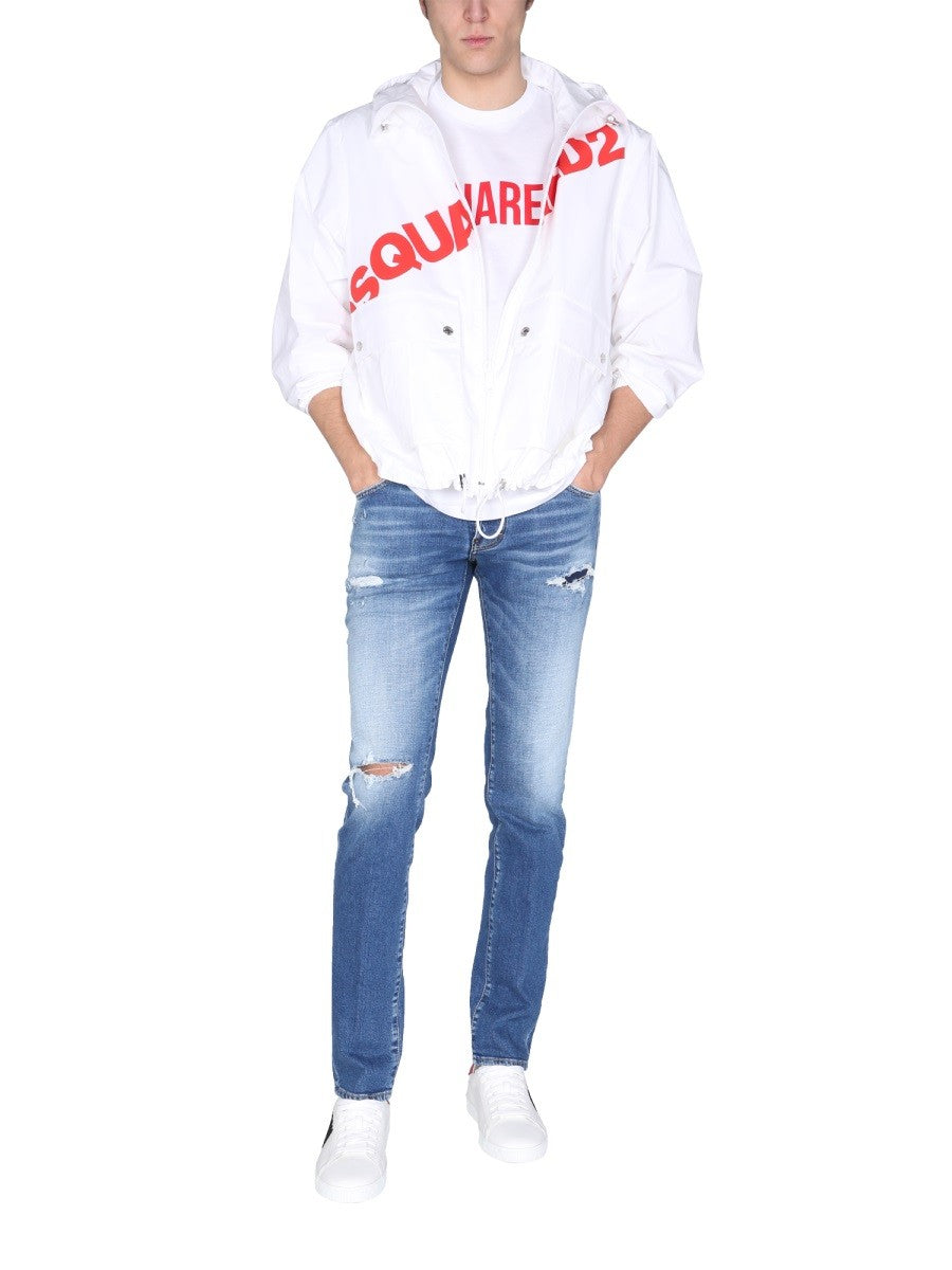 Dsquared2 JACKET WITH LOGO PRINT