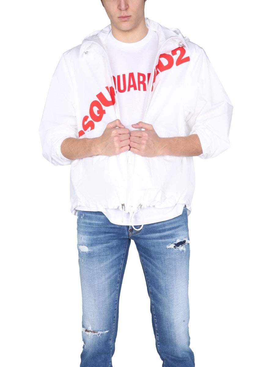 Dsquared2 JACKET WITH LOGO PRINT