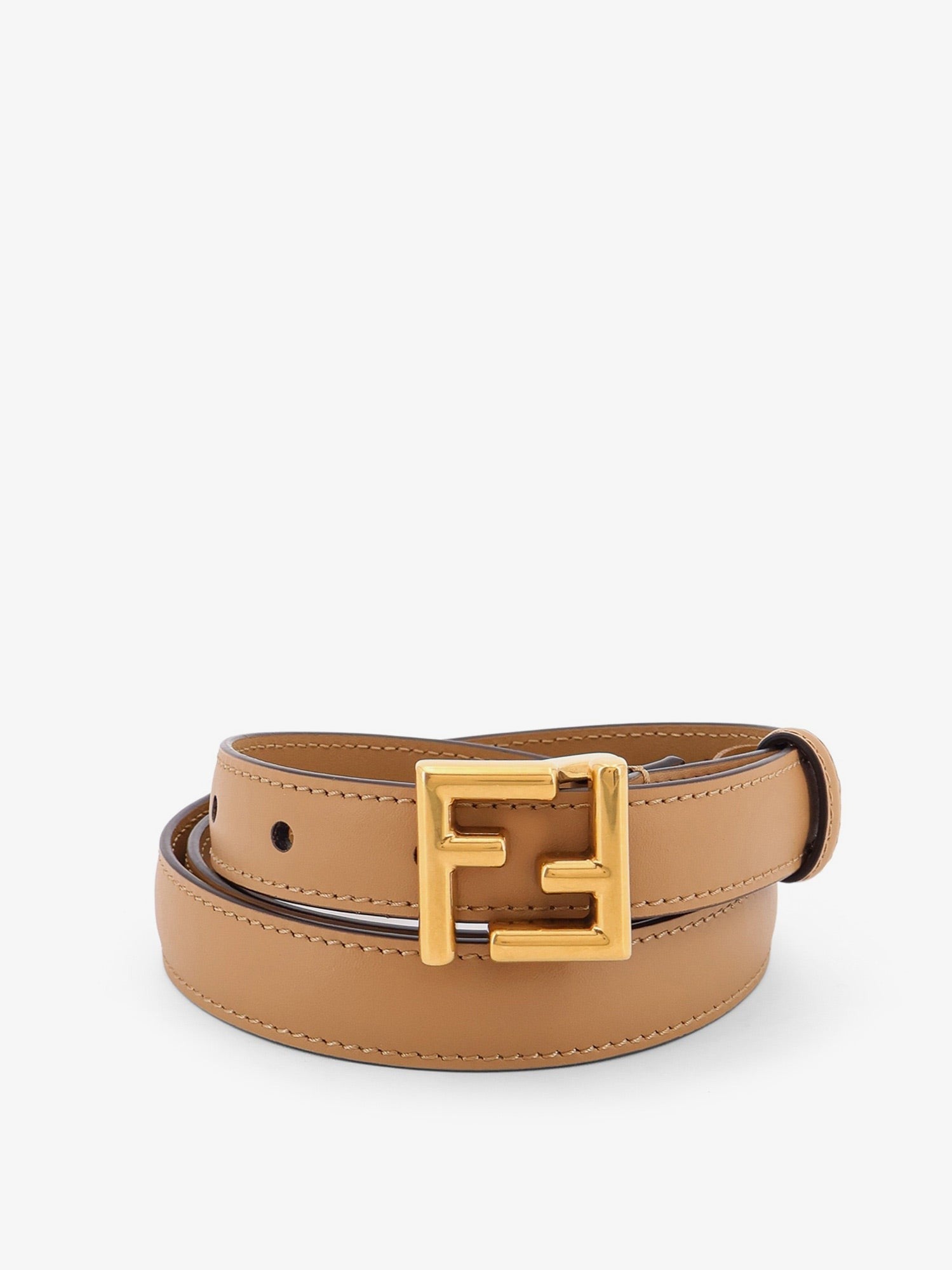 Fendi FF leather belt
