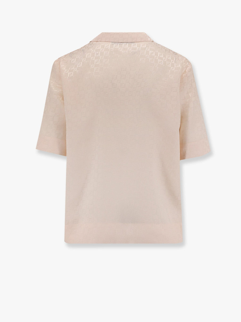 Fendi Jacquard silk shirt with ff chess motif