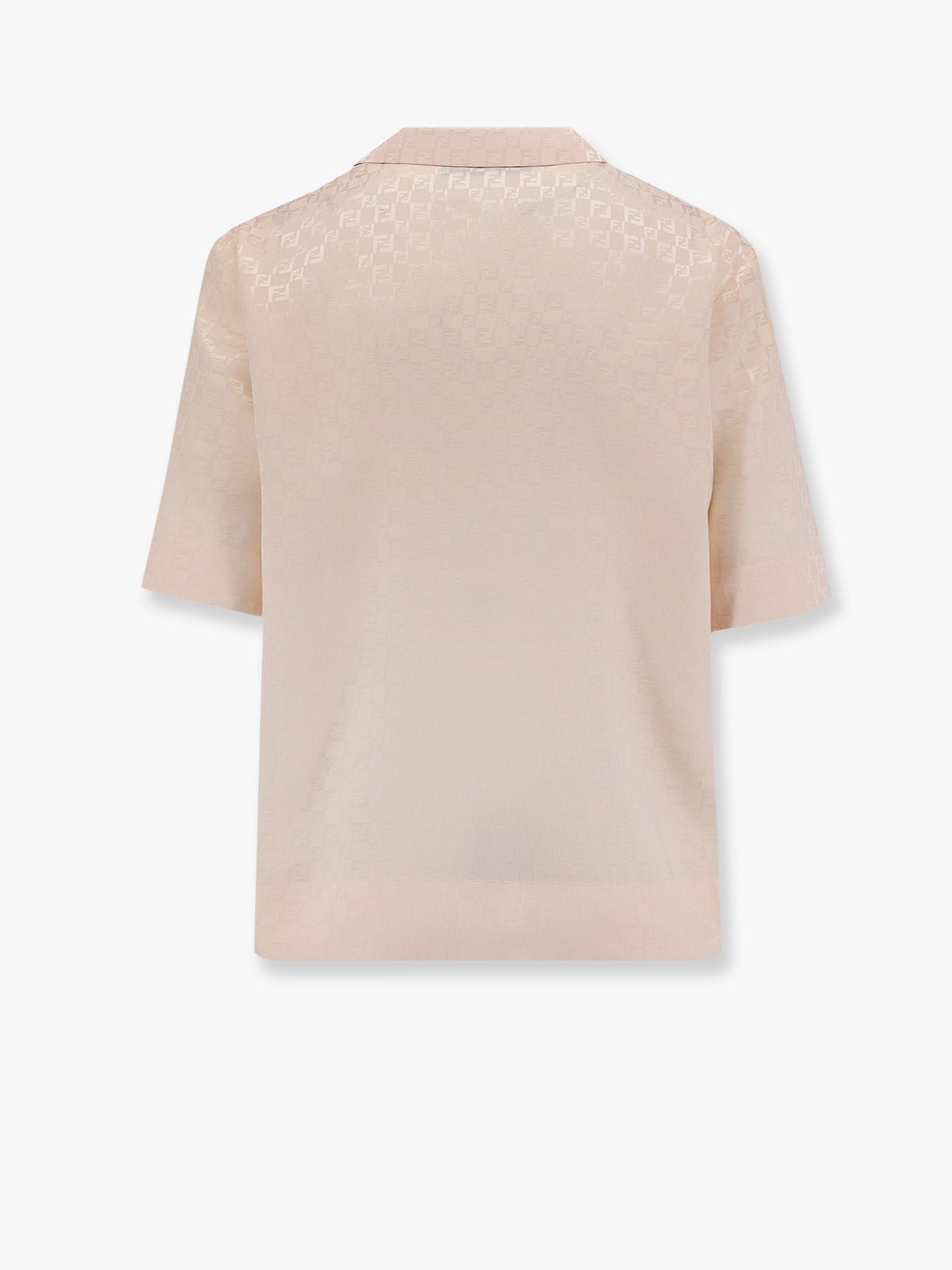 Fendi Jacquard silk shirt with ff chess motif
