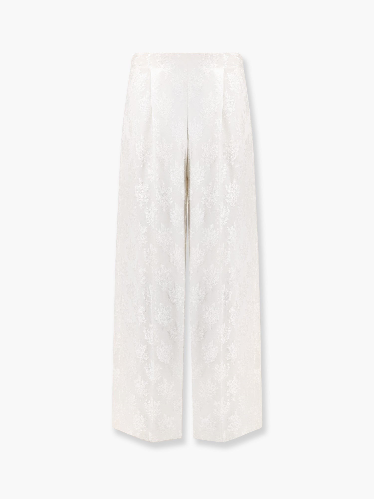 Fendi Jacquard selyemnadrág virágmintával