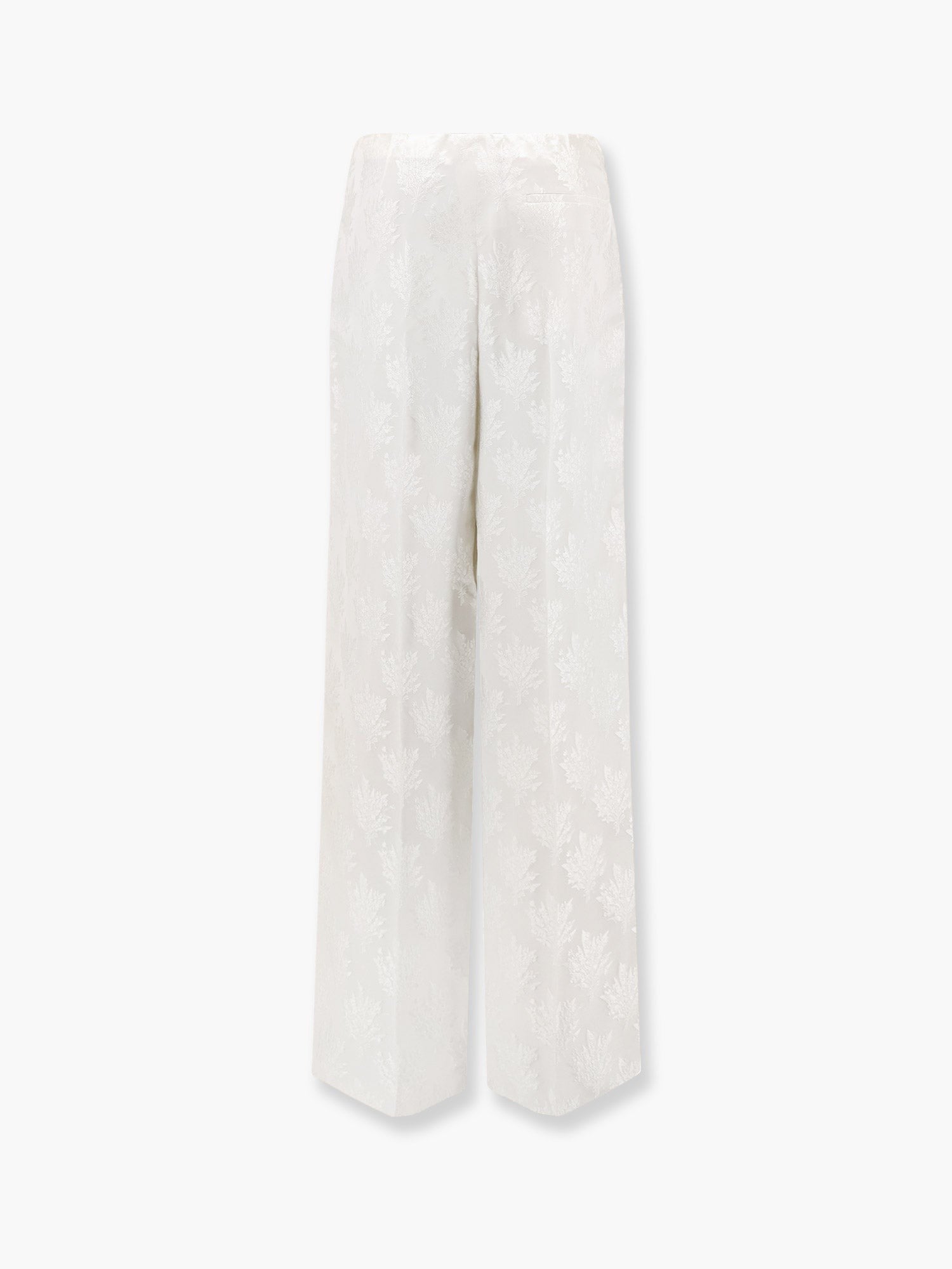 Fendi Jacquard selyemnadrág virágmintával