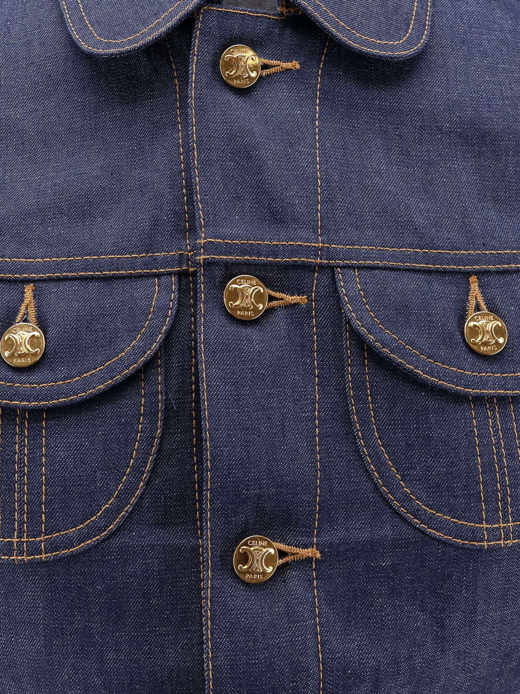 Celine Džínová bunda s knoflíky Triomphe