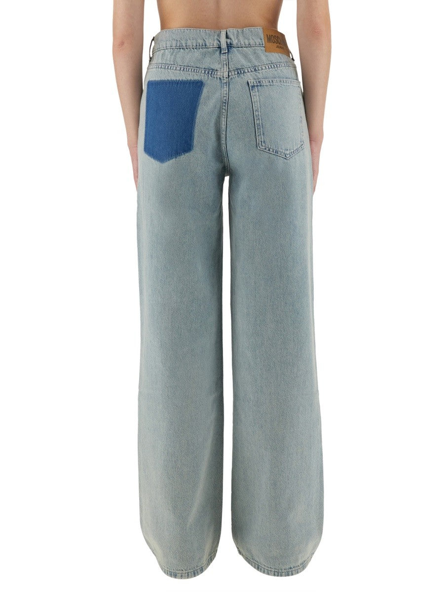 Moschino Jeans JEANS MIT WEITEM BEIN