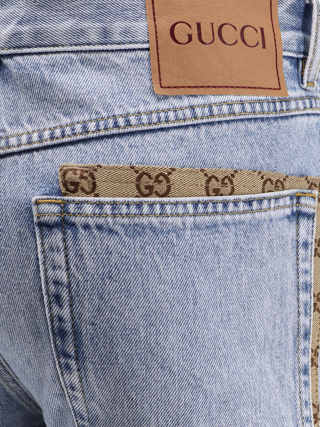Gucci Jeans avec inserts GG