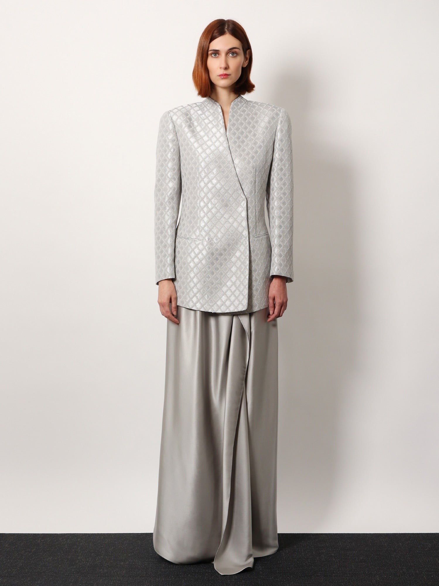 【関税&送料込】Giorgio Armani Jersey Blazer With All-Over S Giorgio Armani One-Button Jersey Raffia Blazer | Neiman Marcus