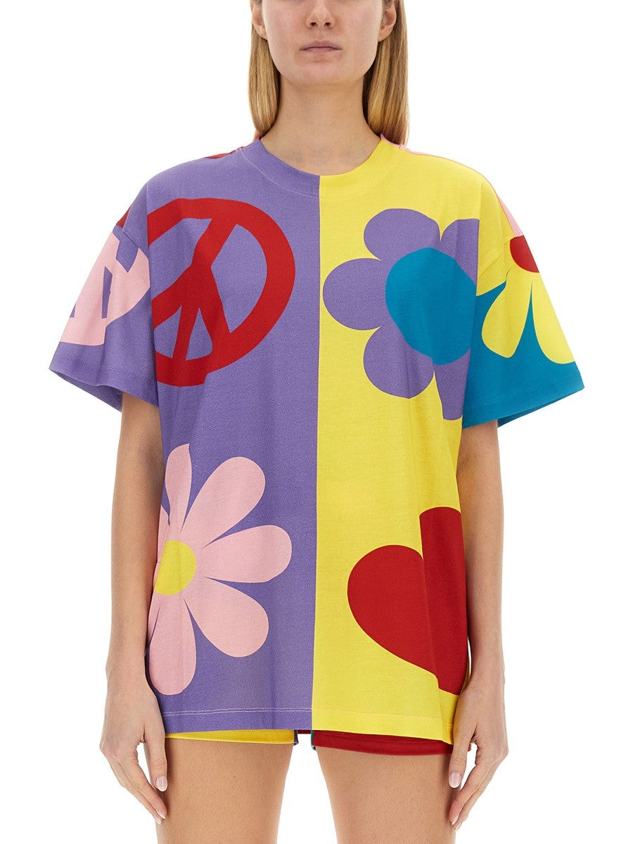 Moschino Jeans T-SHIRT EN JERSEY À SYMBOLLES