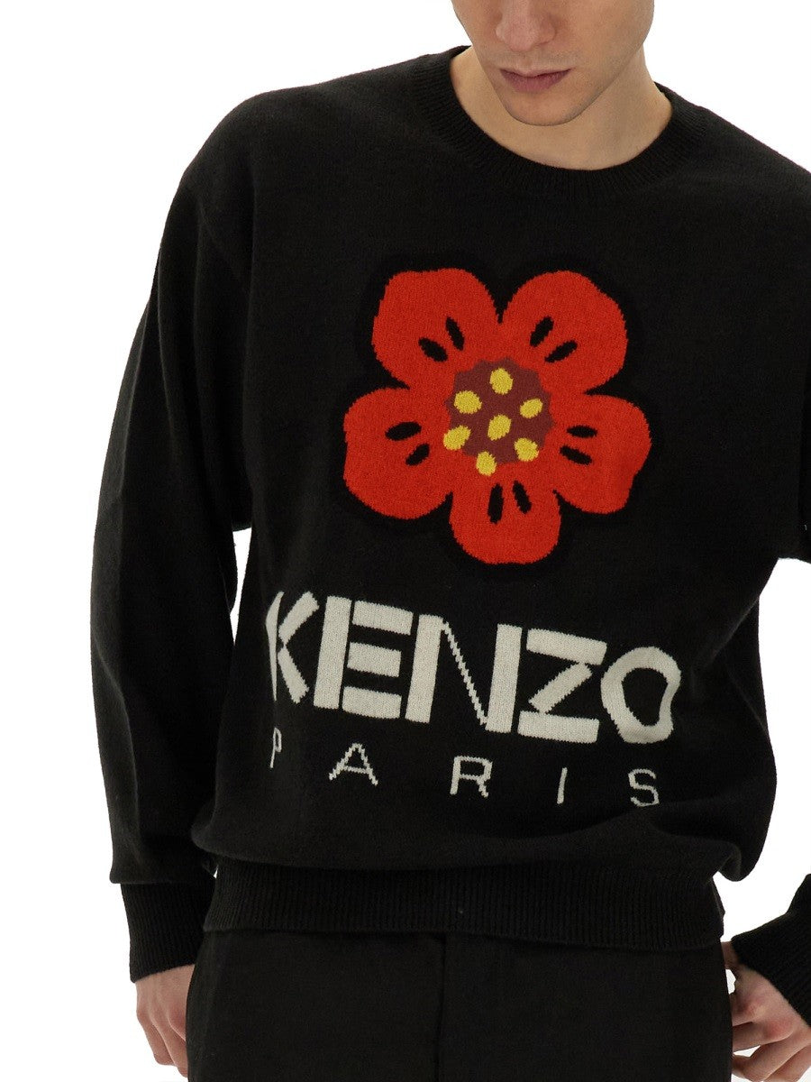 Kenzo JERSEY MIT STICKEREI BOKE FLOWER