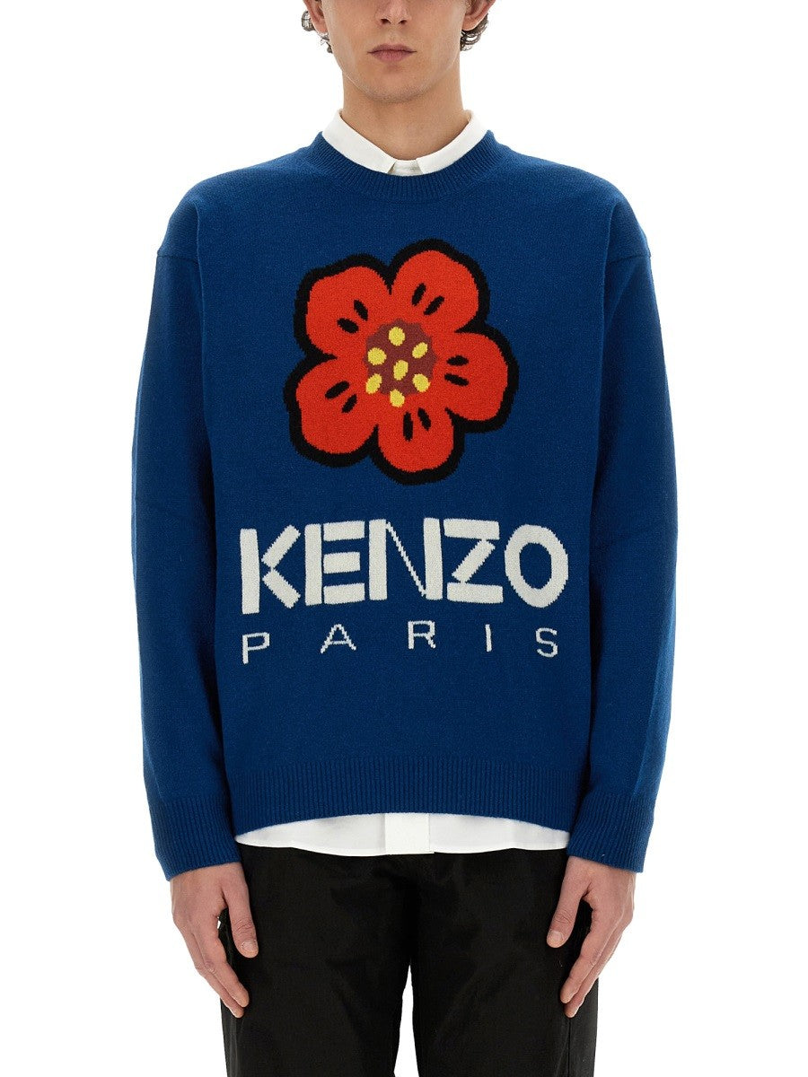 Kenzo MIKINA S VÝŠIVKOU BOKE FLOWER