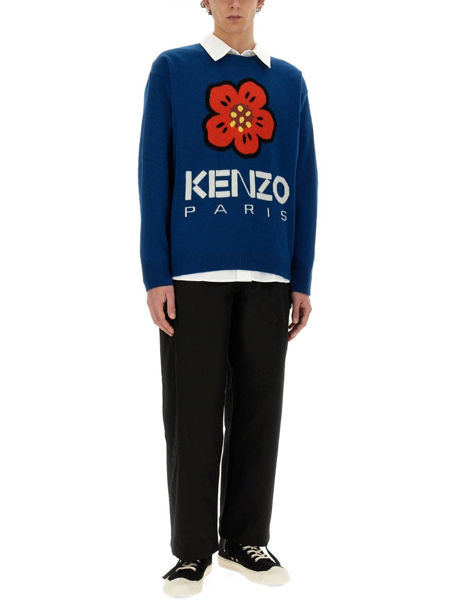 Kenzo MIKINA S VÝŠIVKOU BOKE FLOWER