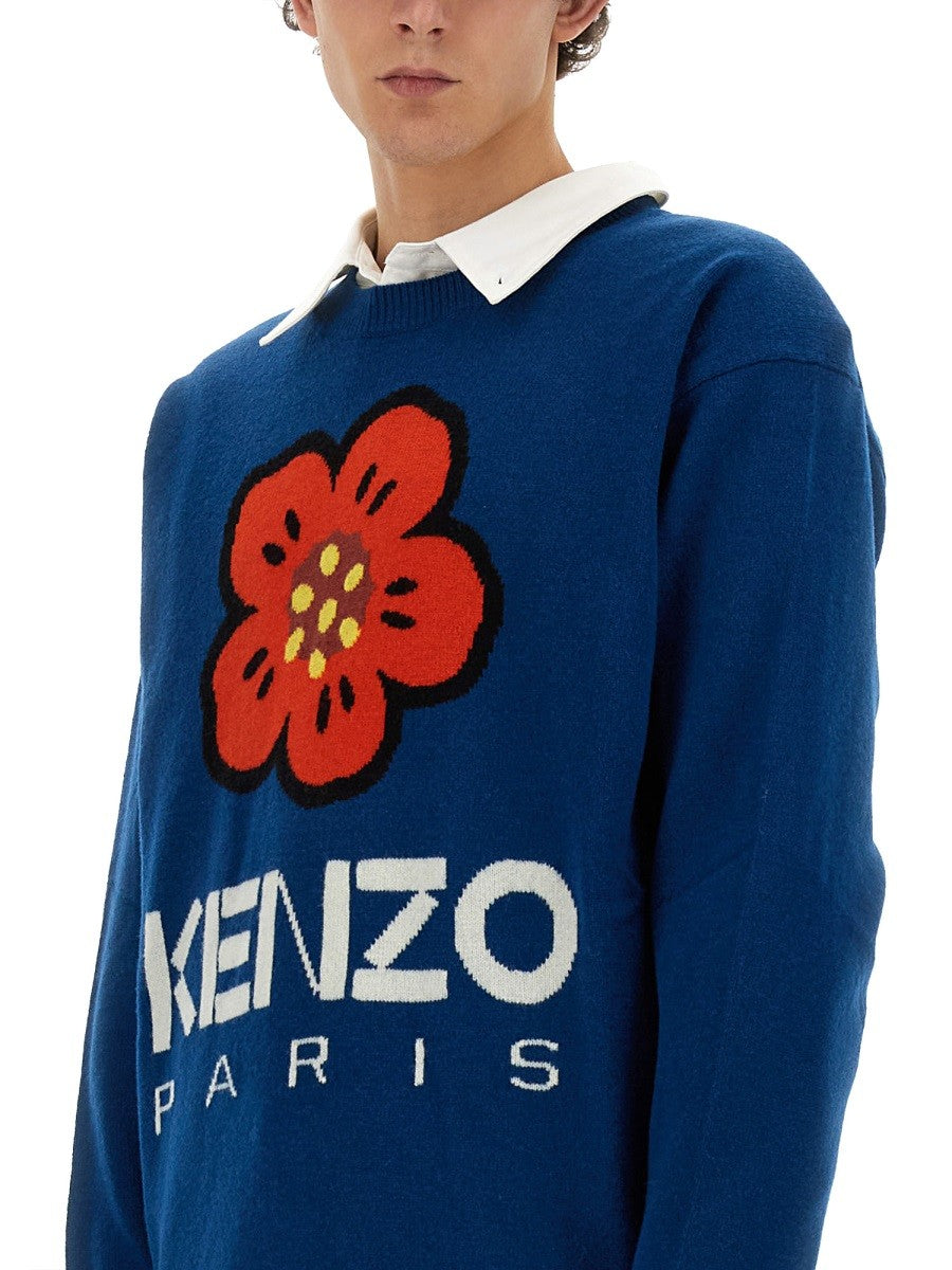 Kenzo MIKINA S VÝŠIVKOU BOKE FLOWER