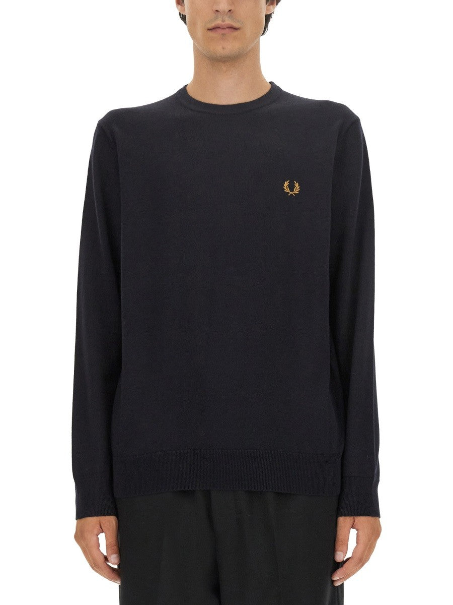 Fred Perry JERSEY WITH LOGO EMBROIDERY