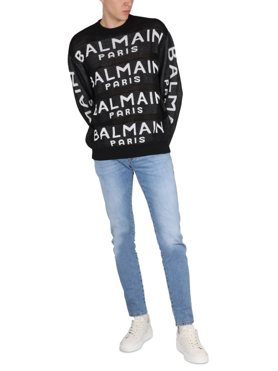 Balmain LOGÓS PULÓVER