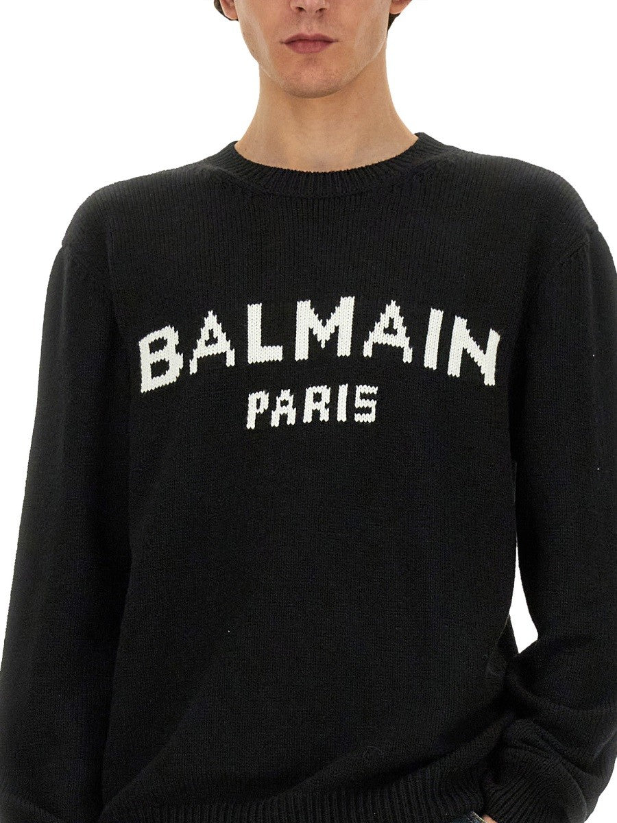 Balmain JERSEY-NEULE LOGOLLA