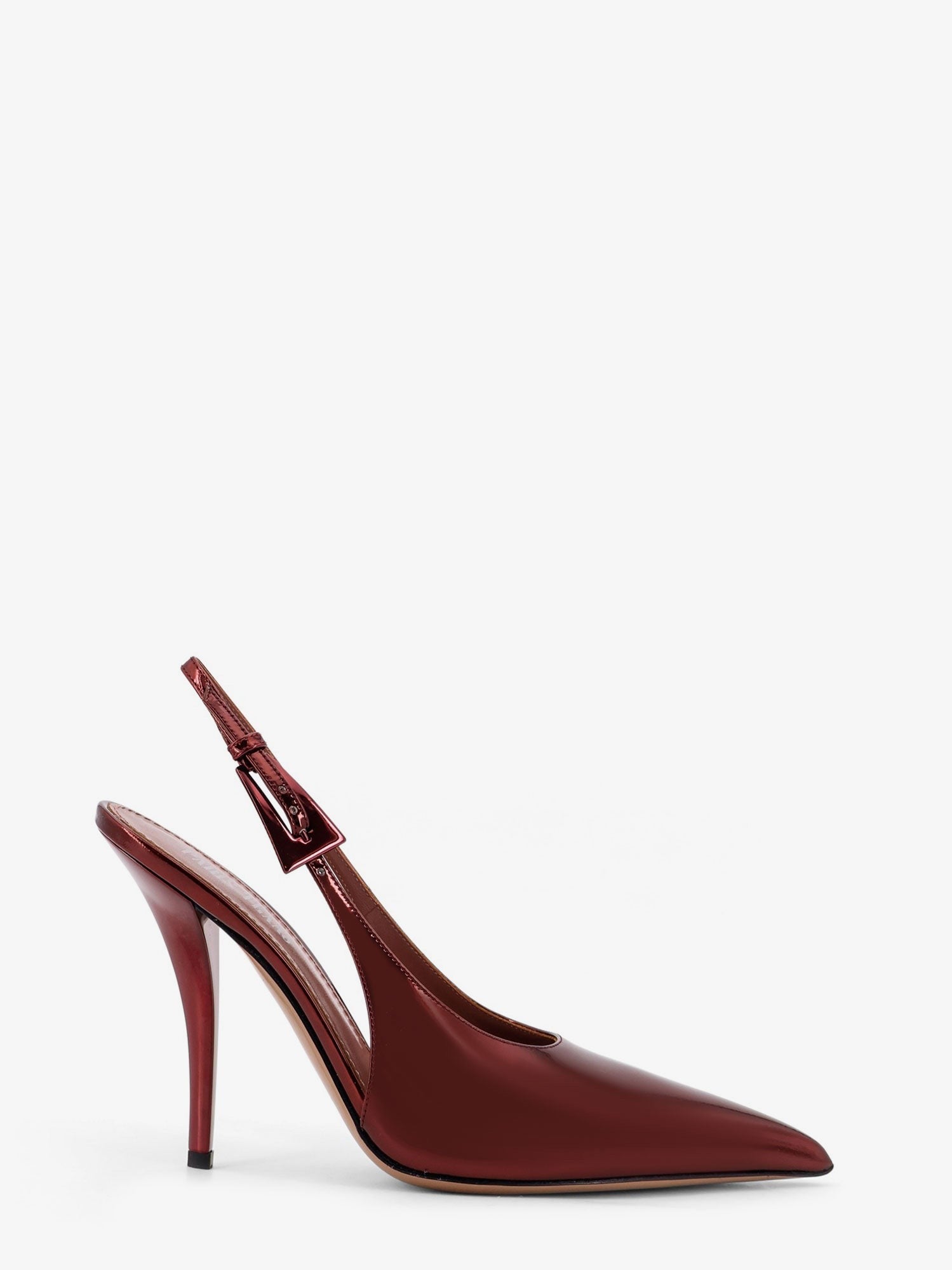 Paris Texas Jessica Slingback mirror leather pumps