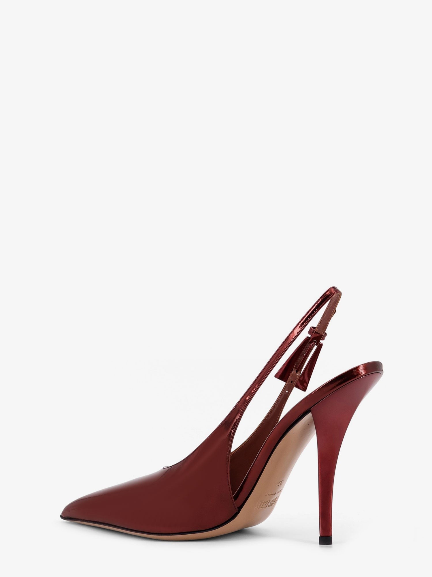 Paris Texas Jessica Slingback mirror leather pumps