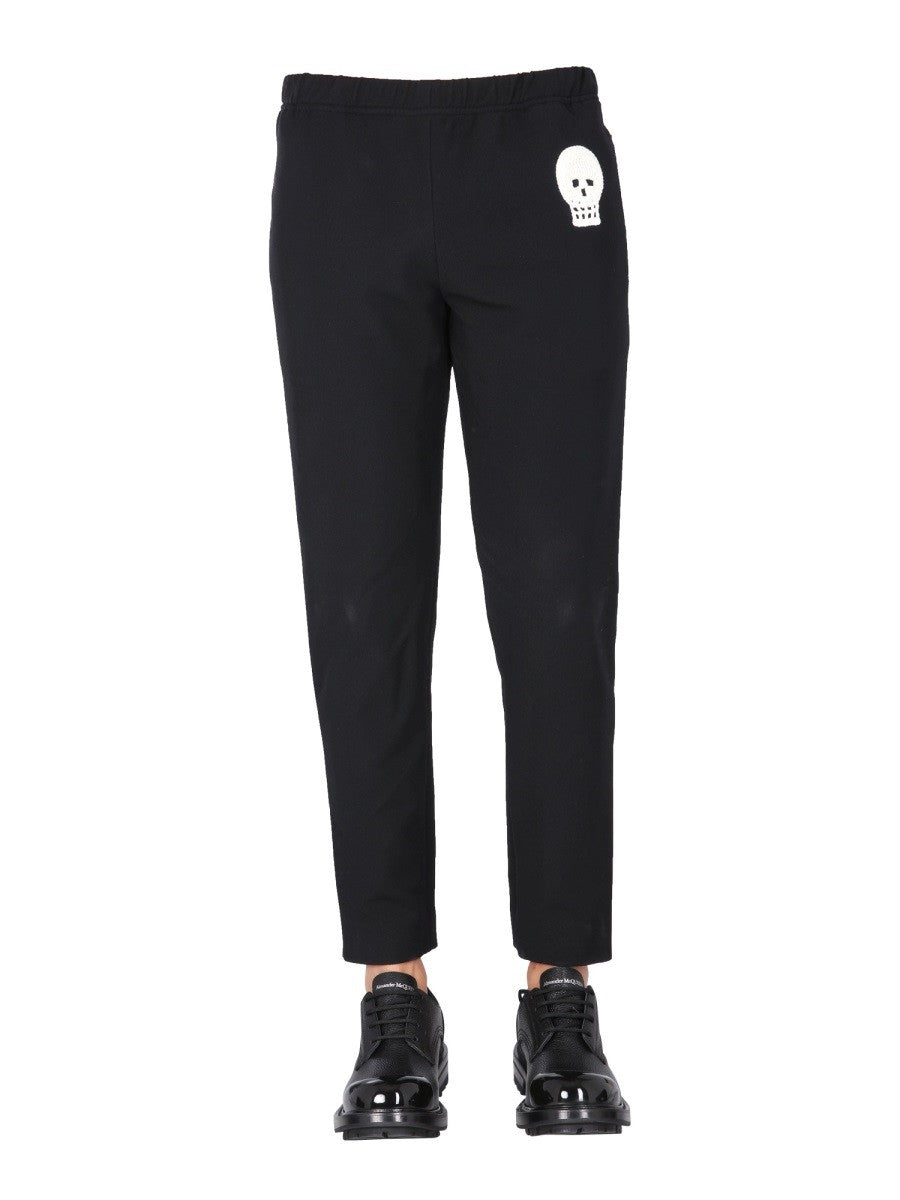 Alexander Mcqueen JOGGINGBUKSER MED BRODERET KRANIE