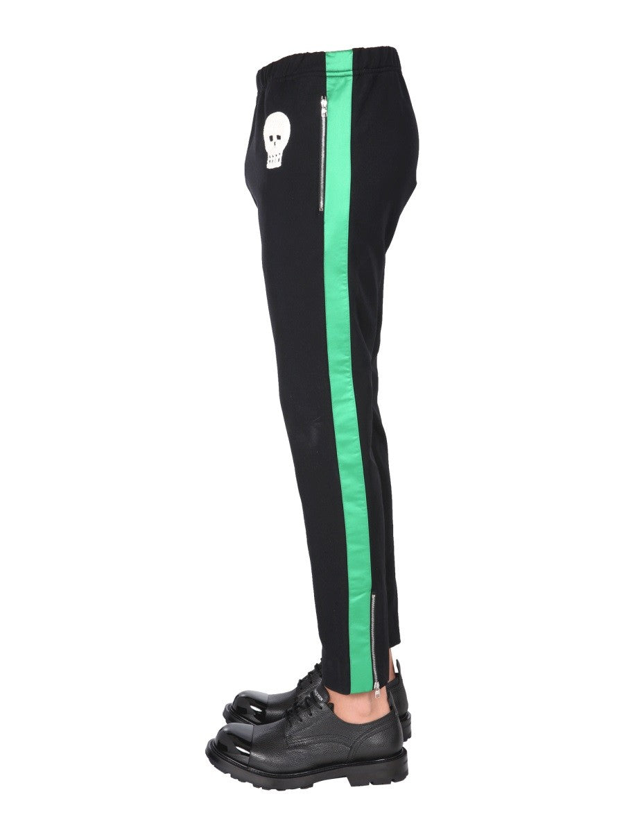 Alexander Mcqueen JOGGINGBUKSER MED BRODERET KRANIE