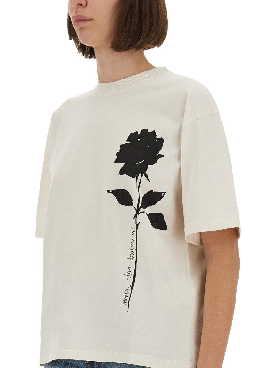 Golden Goose "JOURNEY" T-SHIRT WITH PRINT